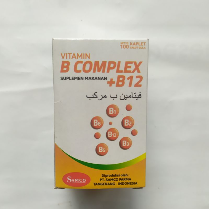 Jual Vitamin B Complex + B12 ( SAMCO ) Botol 100's | Shopee Indonesia