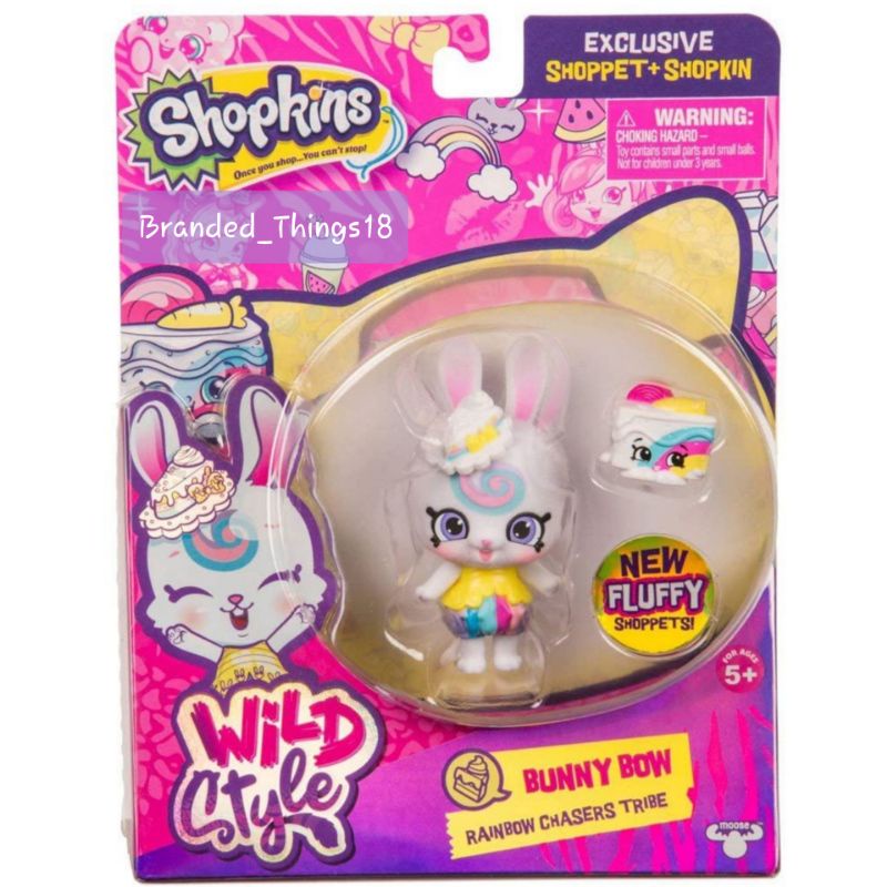 Jual Shopkins Wild Style Shoppet Bunny Bow White Rabbit Pet Figure ...