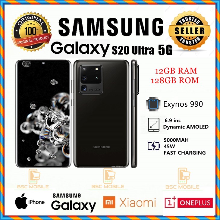 Jual SAMSUNG GALAXY S20 ULTRA 5G - 128GB 12GB RAM - BARU ORIGINAL
