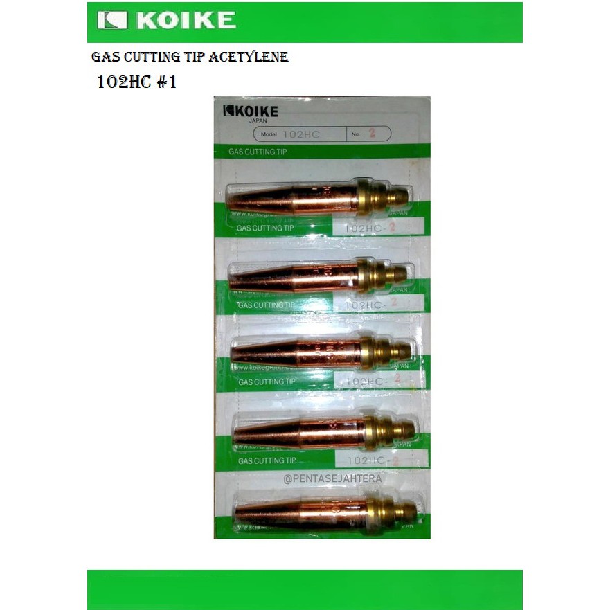 Jual Koike Cutting Tip Acetylene No 1 Cutting tip Nozzle 102 HC