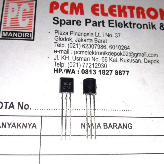Transistor S8050 TO-92 - Lotto Singolo, Nuovo