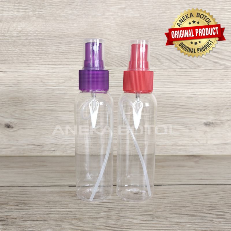 Jual BOTOL PET 100 ML BENING TUTUP SPRAY WARNA WARNI / BOTOL KOSONG ...