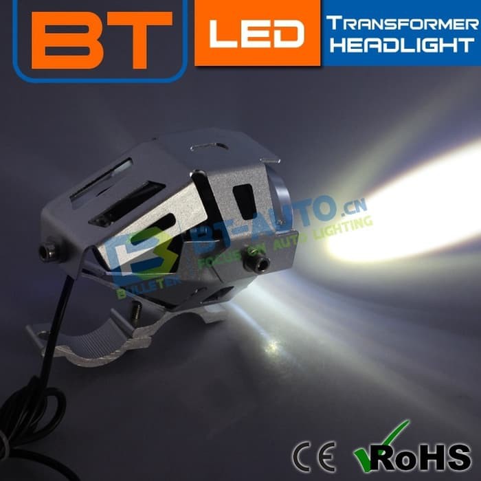 Jual Lampu Motor Motorcycle Transformer Led Headlight Cree U2 3000