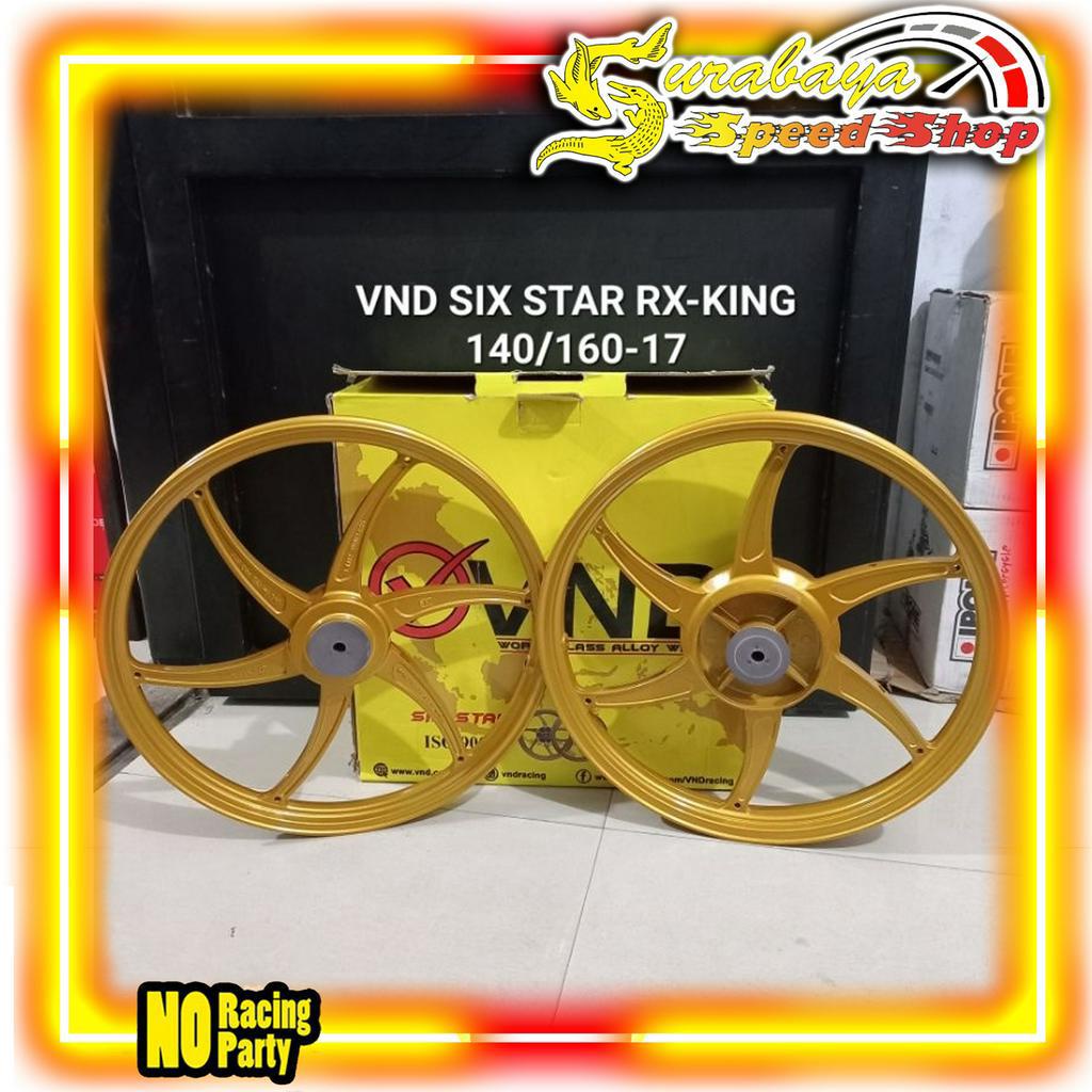 Jual Vnd Racing Velg Drag Tipe Six Star Palang Rxk Rx King Ukuran