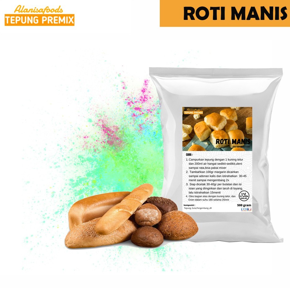 Jual TEPUNG PREMIX ROTI MANIS EMPUK 500GR | Shopee Indonesia