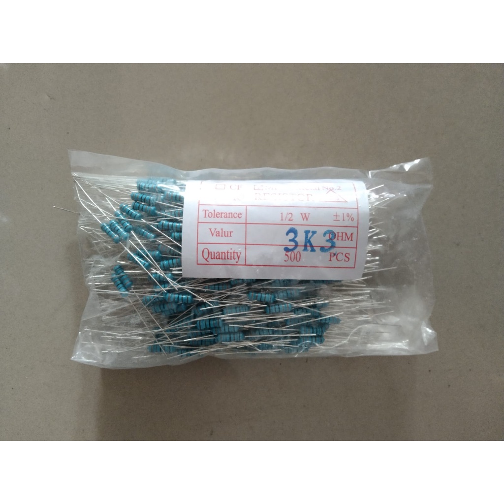 Jual Resistor 1/5 watt pack resistor setengah watt | Shopee Indonesia