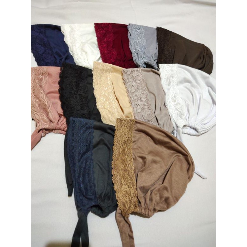 Jual Ciput tali renda \ Ciput wanita renda dalaman kerudung terbaru ...