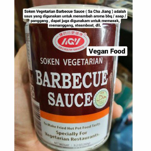 SOKEN VEGETARIAN BARBECUE SAUCE SHA CHA JIANG BARBEQUE BBQ SAUS SHA CA JIANG