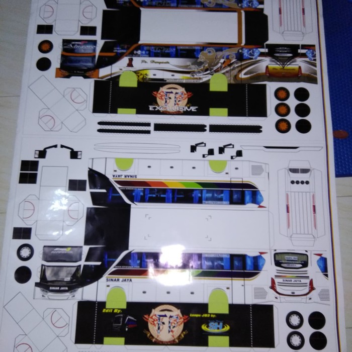 Jual Stiker bus & Truck miniatur skala 30 lembaran GRATIS TUTORIAL ...