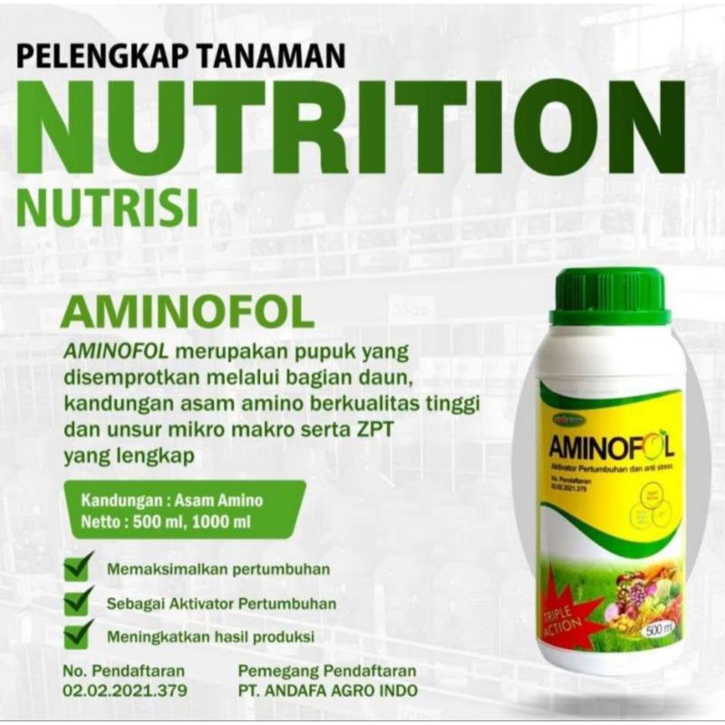 Jual aminofol 500ml aktivator pertumbuhan asam amino AMBITION 500ML