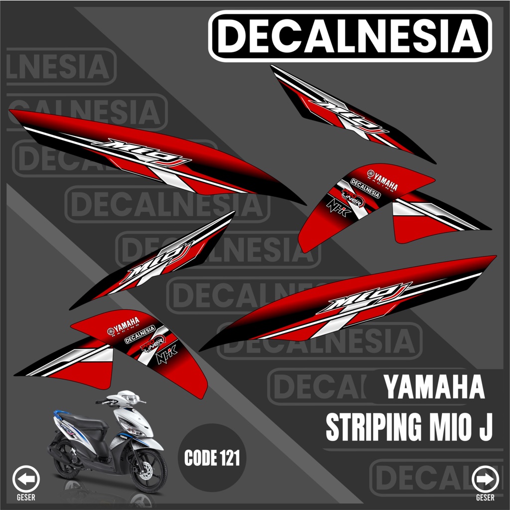 Jual Striping Mio Mio J Stiker Motor Yamaha Sticker Simple Variasi ...