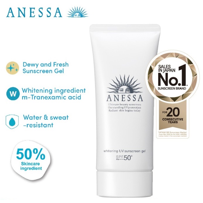 Jual [BPOM] ANESSA Whitening UV Sunscreen Gel / Brightening UV