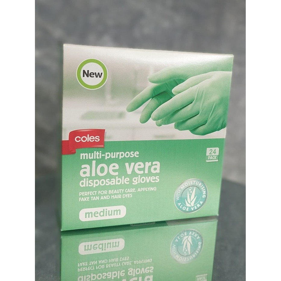 Jual Coles Aloe Vera Disposable Gloves Shopee Indonesia