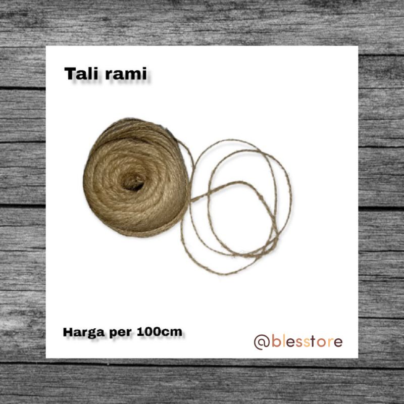 Jual TALI RAMI PER 100cm | Shopee Indonesia