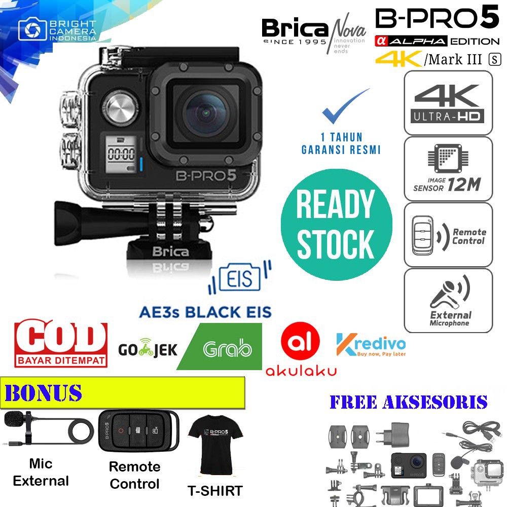 Jual Action Camera Brica B-Pro 5 Alpha Edition 4K Mark III S - AE3S ...