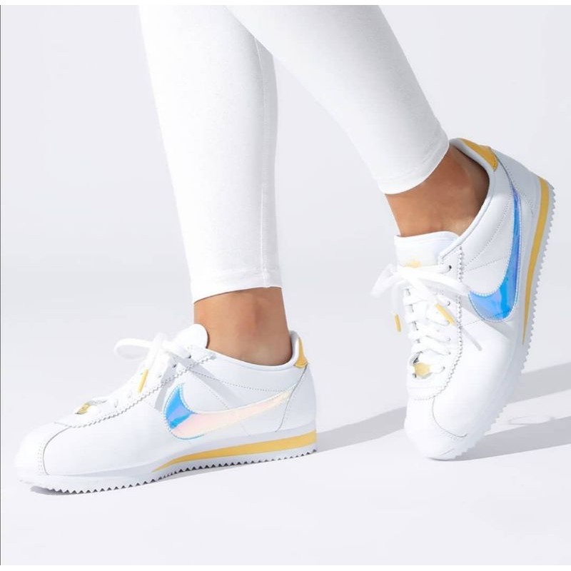 Jual Sepatu Nike Cortez Classic White Clear Topaz Gold Shopee Indonesia