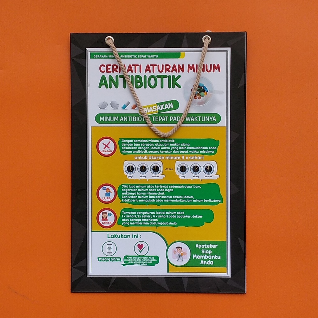 Jual Poster gantung - Hard Poster - Poster Cermati Aturan Minum