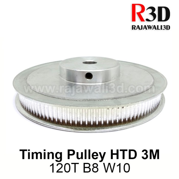 HTD3M Timing Belt Pulley – 25 Teeth, 6mm Bore, 15mm Tooth Width, Aluminum Alloy With Set Screws