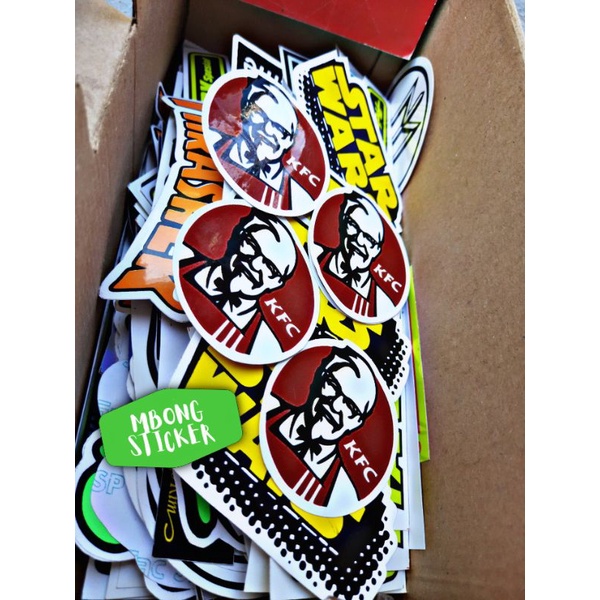 Jual Sticker aesthetic stiker pemanis bijian KFC | Shopee Indonesia