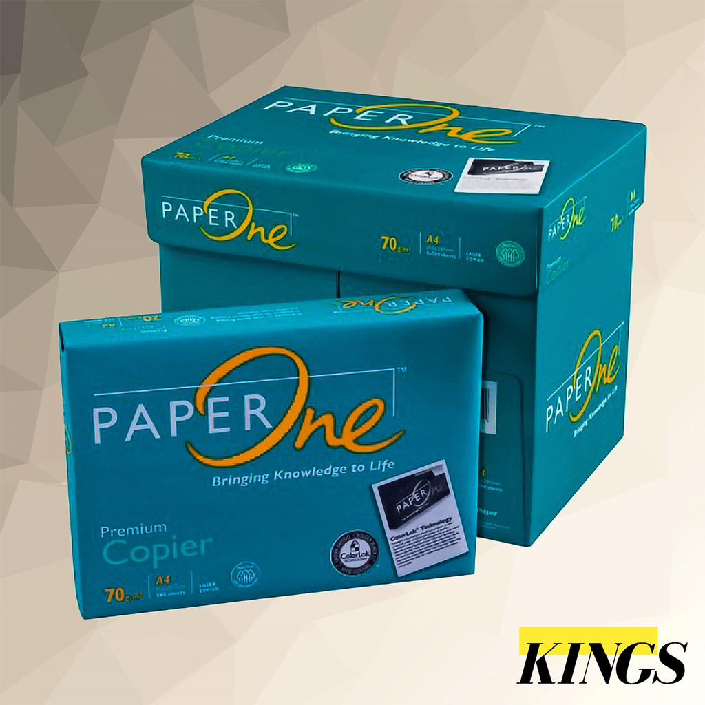 Jual Paper One Kertas Hvs A4 75 Gsm 1 Rim 500 Lembar Shopee Indonesia