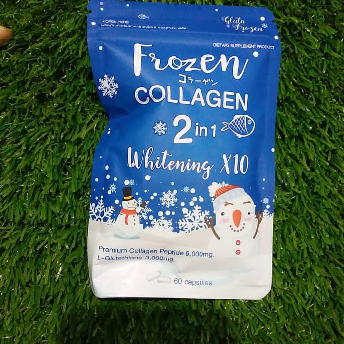 Jual VITAMIN C + COLLAGEN Frozen Collagen Whitening x10 ORIGINAL 100 Gluta Frozen Thailand 60