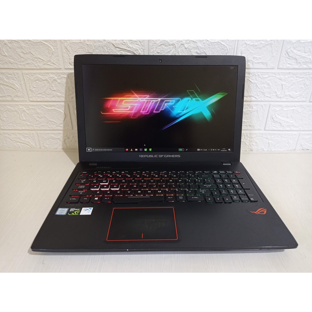 Asus ROG Strix GL553VD Core i7 7700HQ Nvidia GTX1050 Dual SSD HDD Laptop  Second Gaming Bekas GTX 1050 Gen