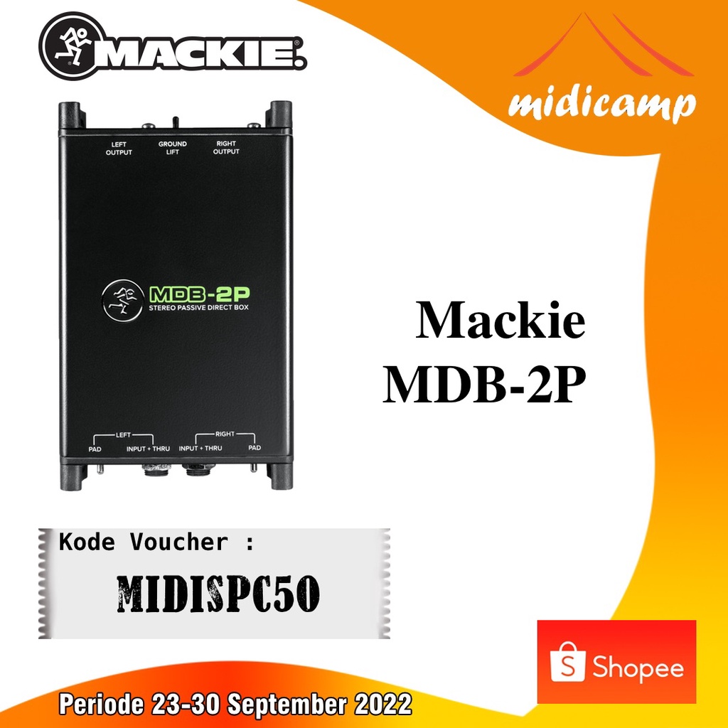 Jual Stereo Direct Box Passive Mackie MDB-2P | Shopee Indonesia