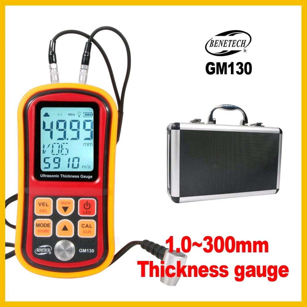 Jual GM130 BENETECH 300mm steel Ultrasonic Thickness Gauge Handheld