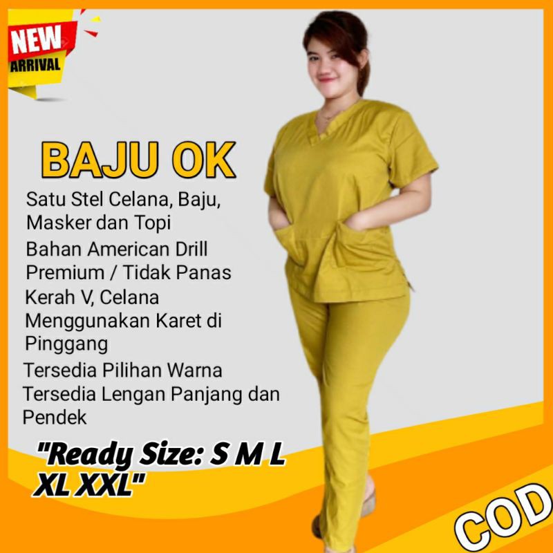 Jual Baju Ok Lengan Panjang And Lengan Pendek Baju Perawat Ok Baju Jaga 