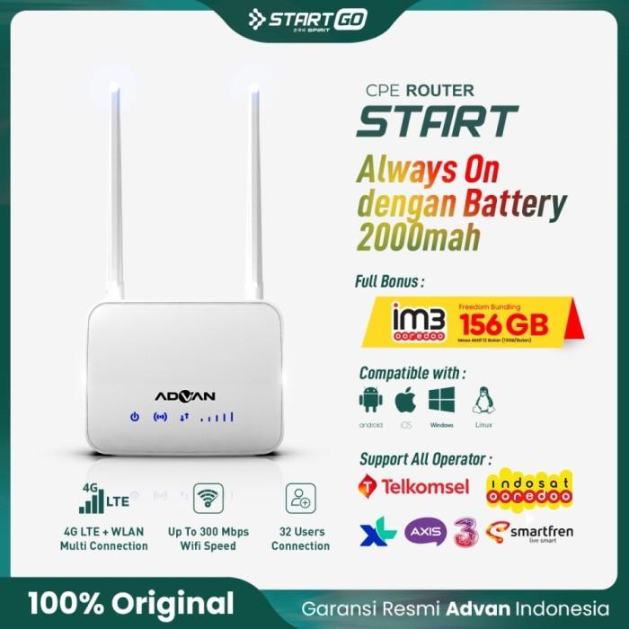 Jual Modem Mifi Wireless Router Advan Start G Lte Free Indosat Unlock Shopee Indonesia