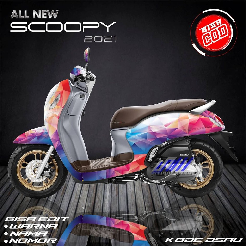 Jual Sticker decal full body Honda Scoopy full colour | Shopee Indonesia