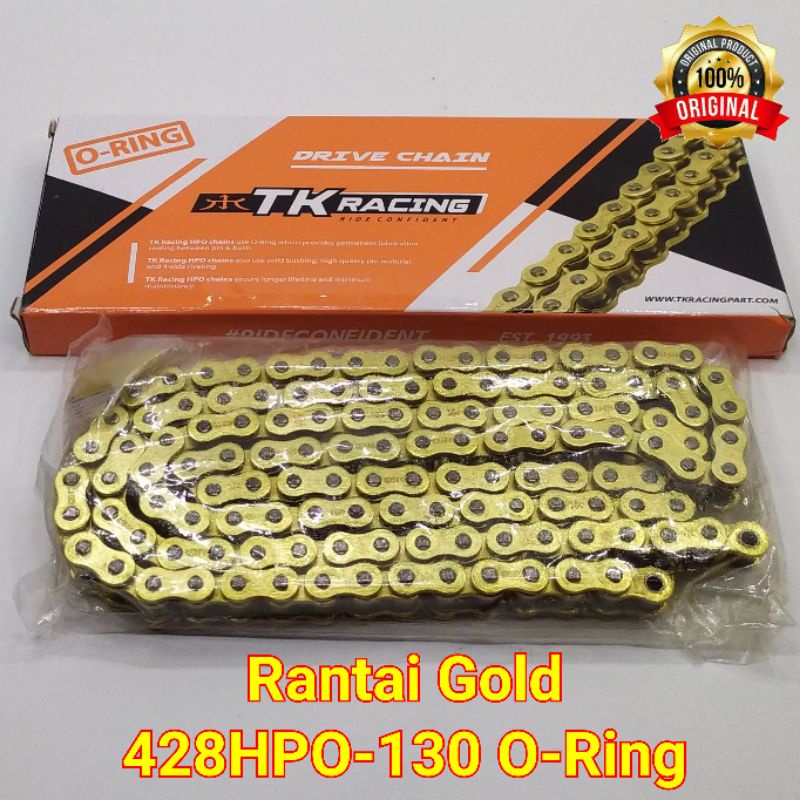 Jual TK Racing Rantai 428 130 dan 140 HPO O-Ring ORing Gold Kualitas ...