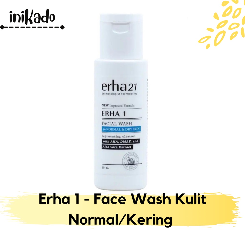 Jual Erha 1 Facial Wash For Normal And Dry Skin Sabun Wajah Kering