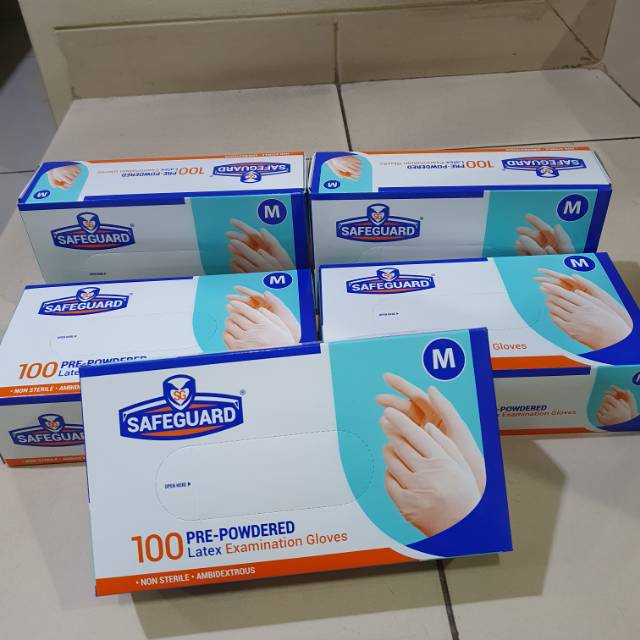Jual Sarung Tangan Karet / Safe Guard Gloves Medical Latex Examination