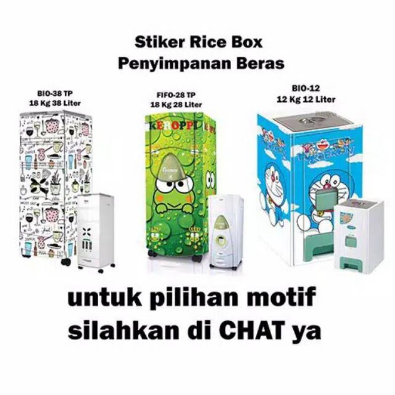 Jual Stiker Rice Box berbagai motif | Shopee Indonesia