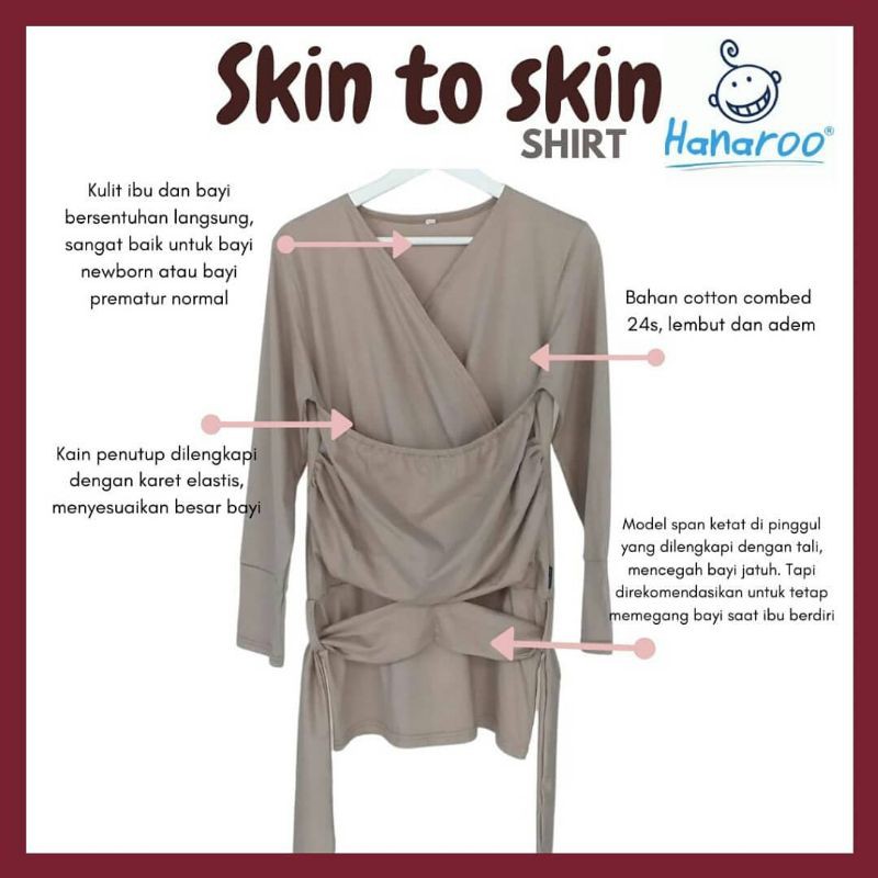 Jual Hanaroo Baju Skin To Skin Shirt Newborn | Shopee Indonesia