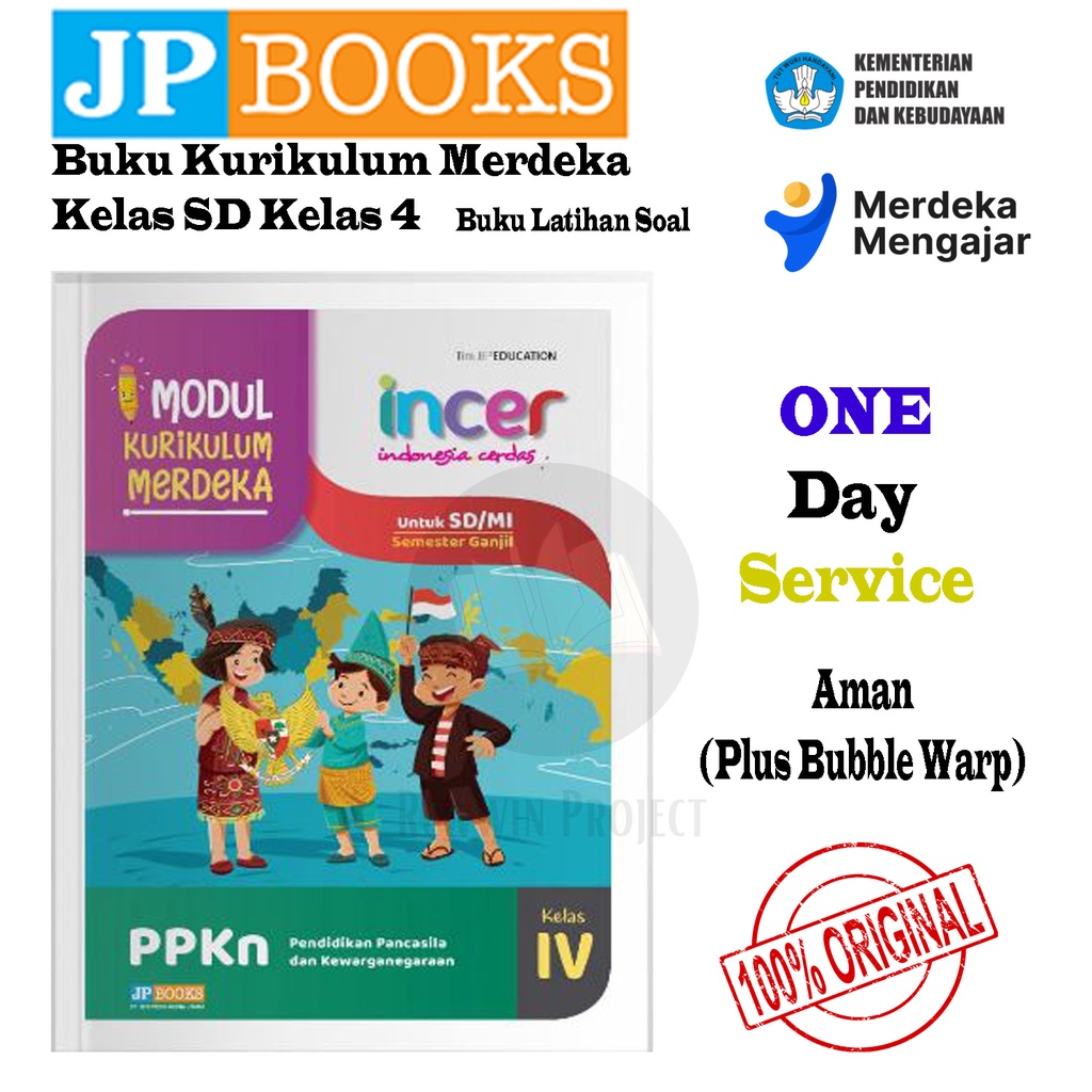 Jual Buku Latihan Soal PPKN SD Kelas 4 Incer - Kurikulum Merdeka ...