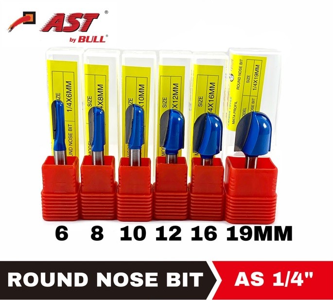 Jual Mata Profil Round Nose 12mm AST / Mata Router Round Nose 12 mm ...