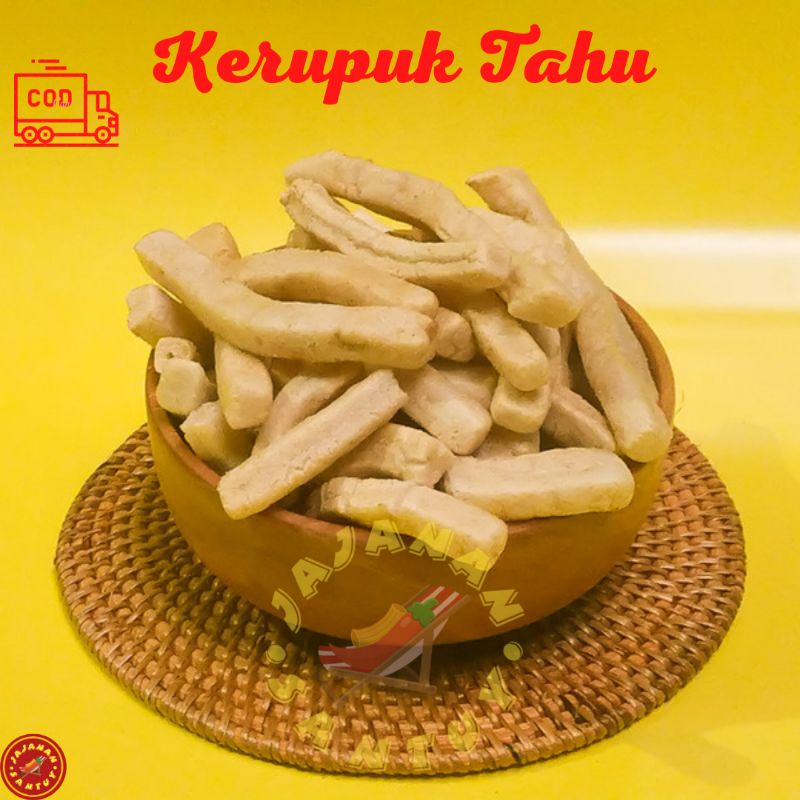 Jual Kerupuk Tahu Panjang 250 Gram Camilan Kiloan Snack Kiloan