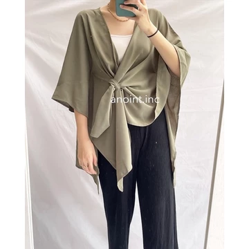 Lite Wrap Blouse Premium Soft Crepe Oversized