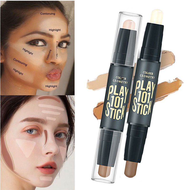 Jual LAMEILA CONTOUR & CONCEALER 2 in 1 Face Colour Geometry Shopee Indonesia