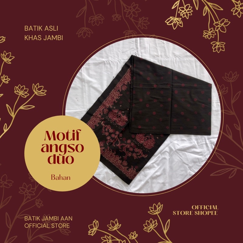 Jual Bahan Batik Jambi Motif Angso Duo Bahan 2m Shopee Indonesia