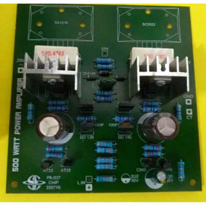 Jual ORIGINAL KIT driver 3 tingkat driver power 400-500 watt mono