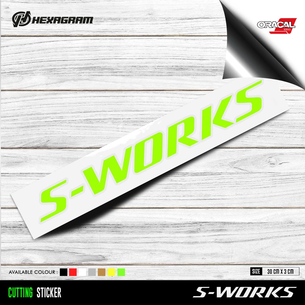 Jual Cutting Sticker Frame Sepeda S-WORKS Logo Besar | Stiker Cutting ...