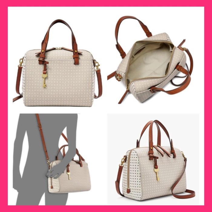 Fossil rachel satchel hearts sale