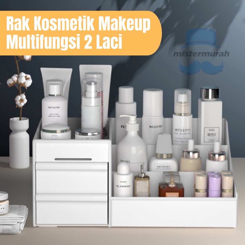 Jual Rak Kosmetik Storage Organizer Makeup Skincare Plastik Serbaguna ...