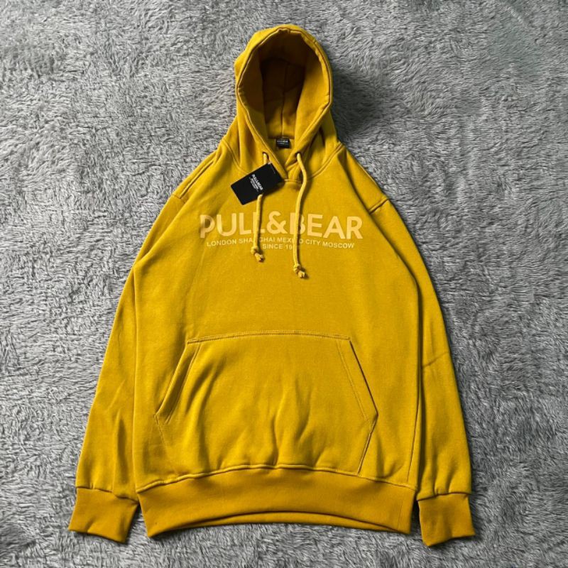 Hoodie pull and online bear kuning