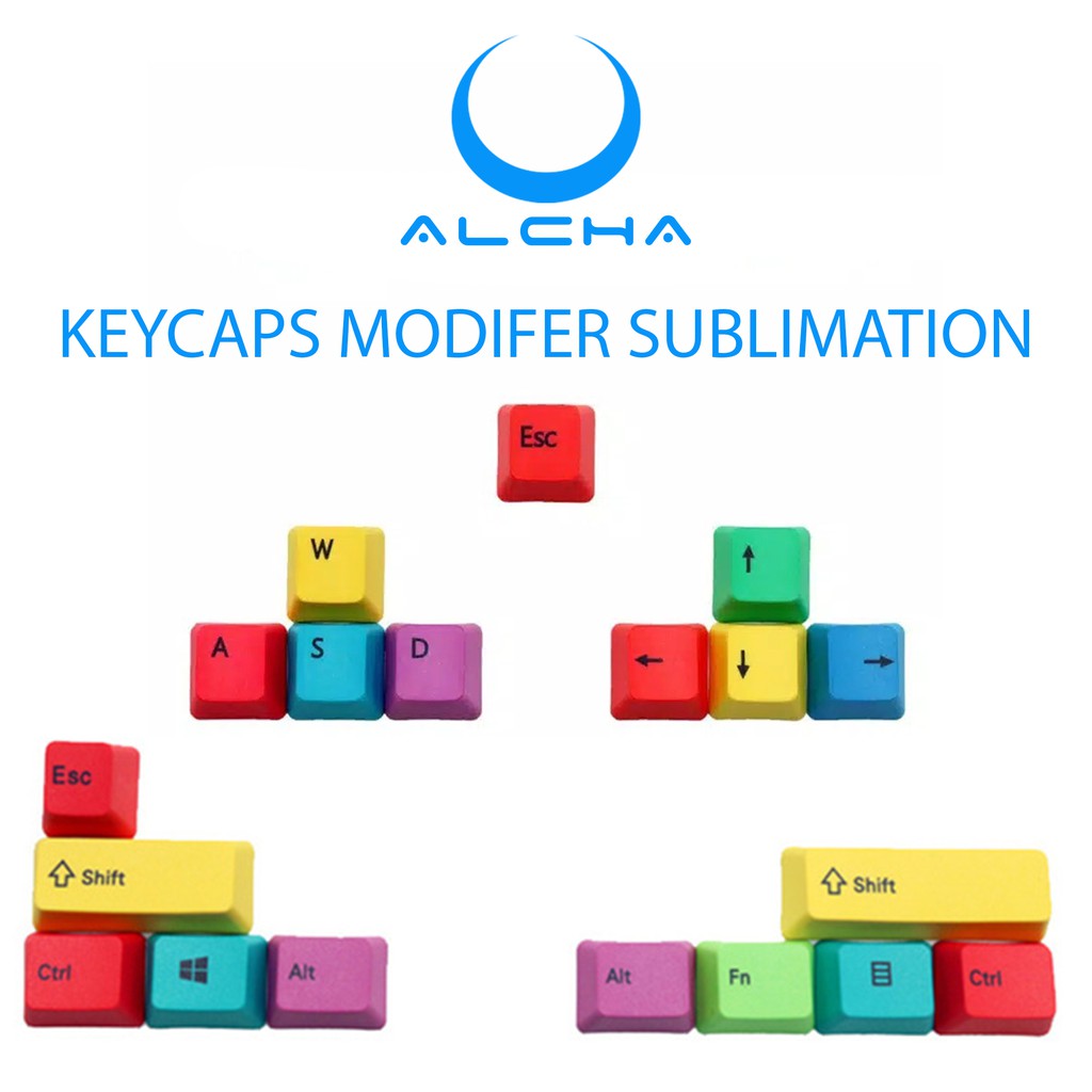 Jual ALCHA KEYCAPS MODIFIER WASD ARROW SHIFT ESC CTRL ALT FN RGBY ...
