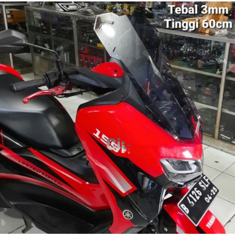 Jual Visor Windshield New Nmax 2020 Custom Tinggi 60 Cm | Shopee Indonesia