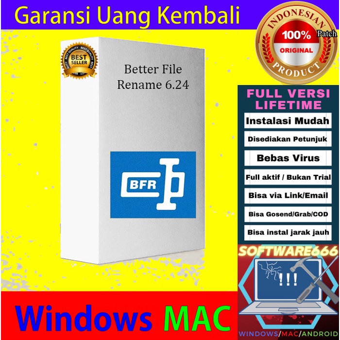Jual Software Rename File: Better File Rename 6 [WIN] | Shopee Indonesia